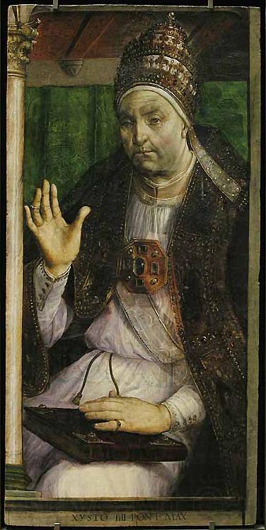Justus van Gent Pope Sixtus IV Norge oil painting art